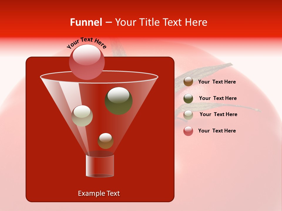 Healthy Leaf Red PowerPoint Template