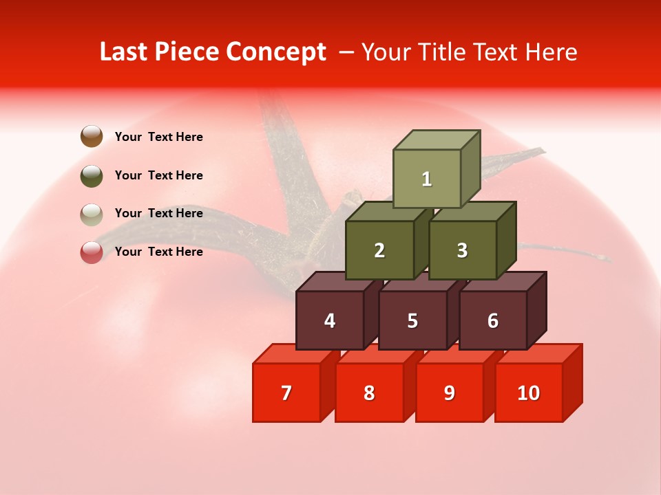 Healthy Leaf Red PowerPoint Template