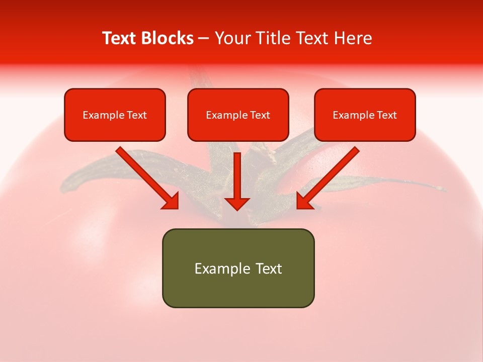 Healthy Leaf Red PowerPoint Template