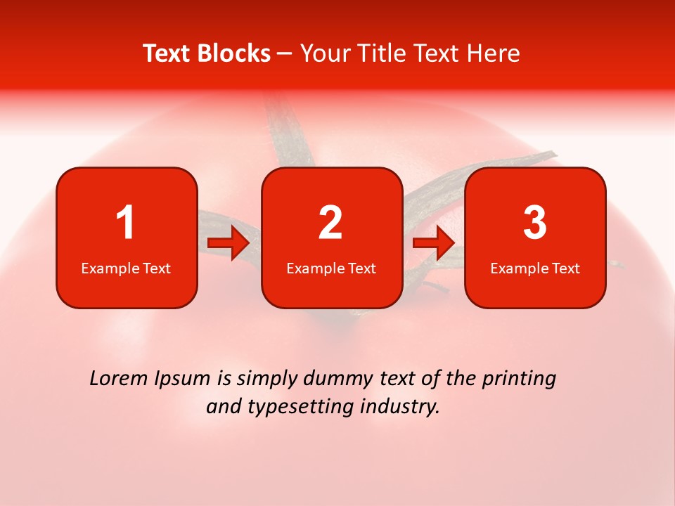 Healthy Leaf Red PowerPoint Template
