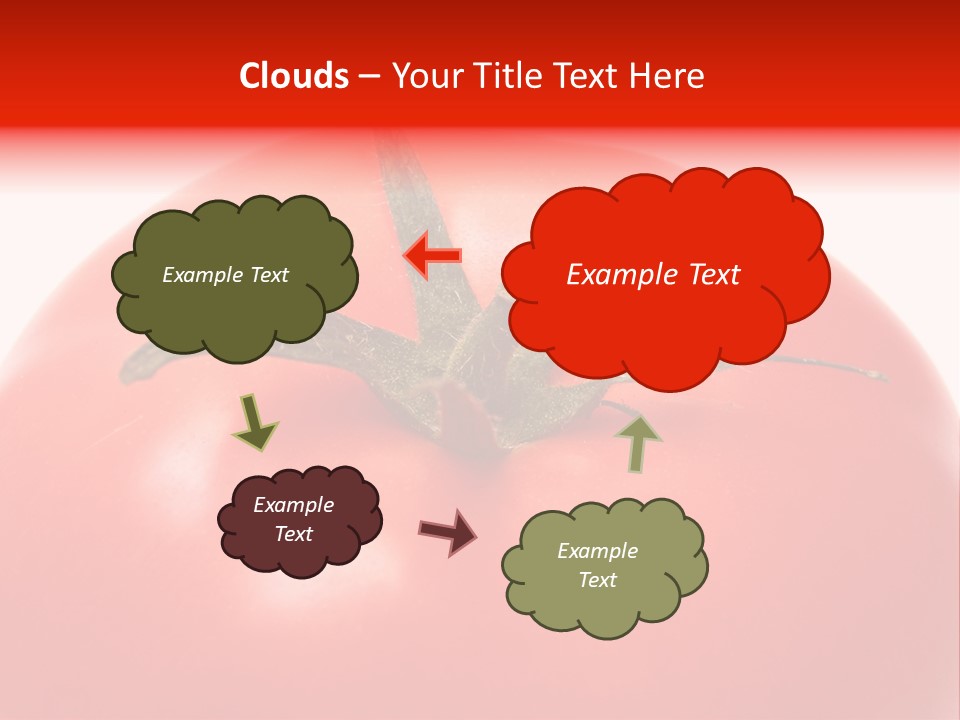 Healthy Leaf Red PowerPoint Template