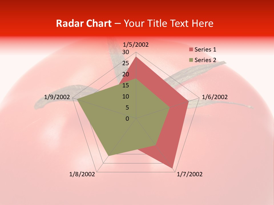 Healthy Leaf Red PowerPoint Template