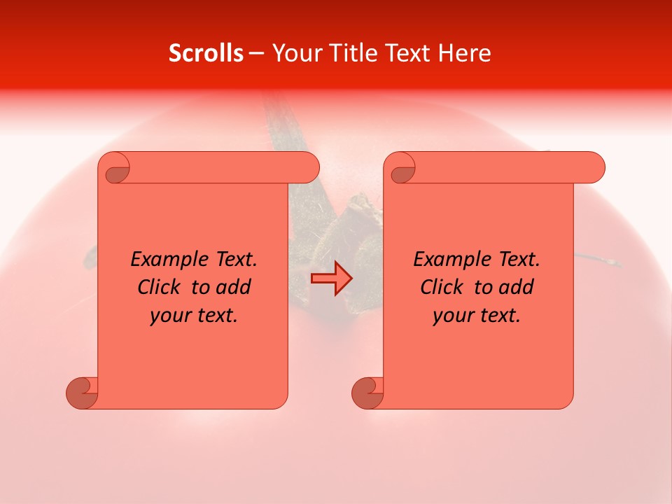 Healthy Leaf Red PowerPoint Template