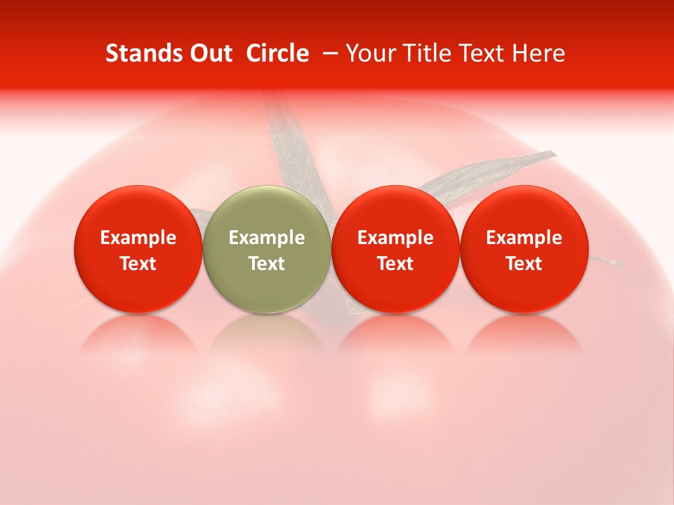 Healthy Leaf Red PowerPoint Template