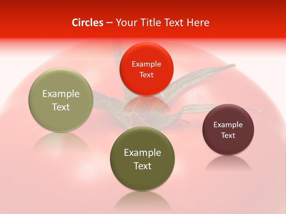 Healthy Leaf Red PowerPoint Template