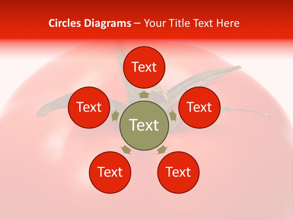 Healthy Leaf Red PowerPoint Template