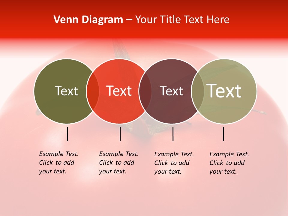 Healthy Leaf Red PowerPoint Template