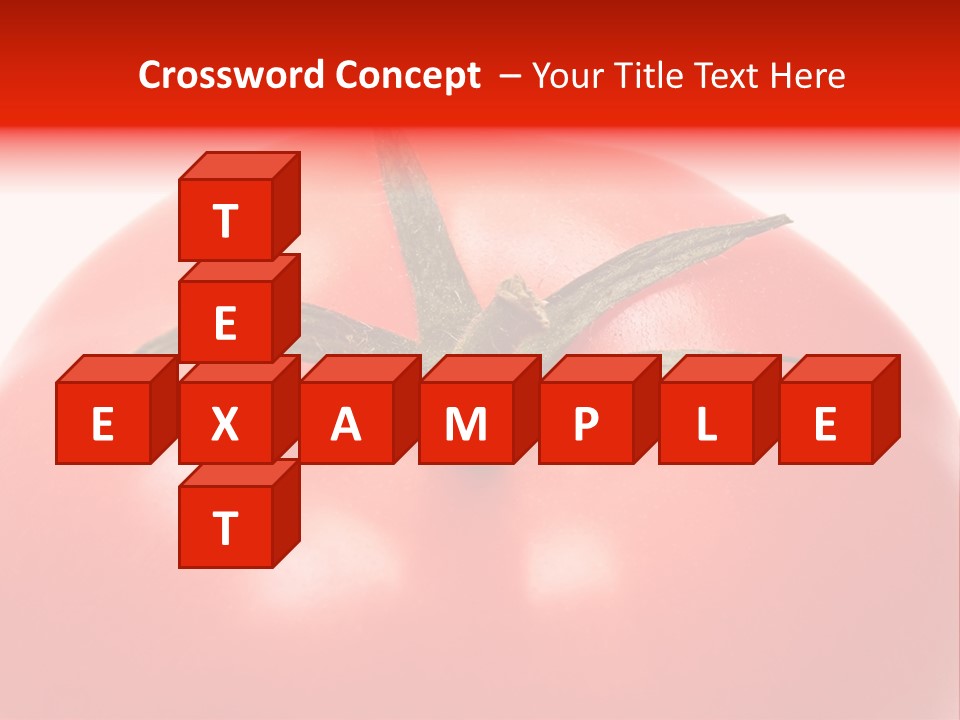 Healthy Leaf Red PowerPoint Template