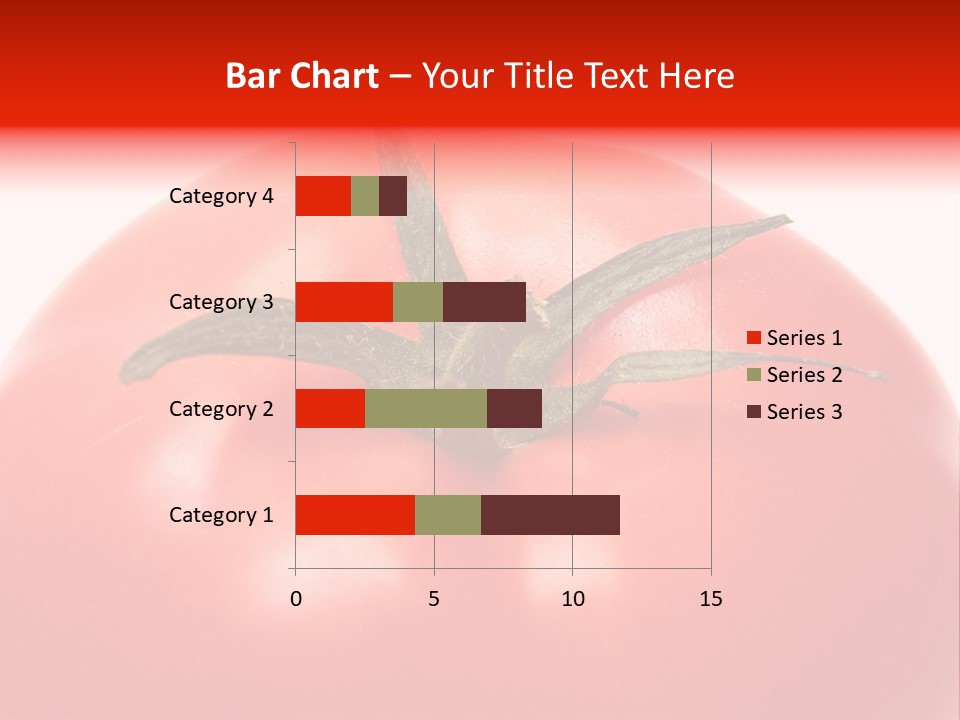 Healthy Leaf Red PowerPoint Template