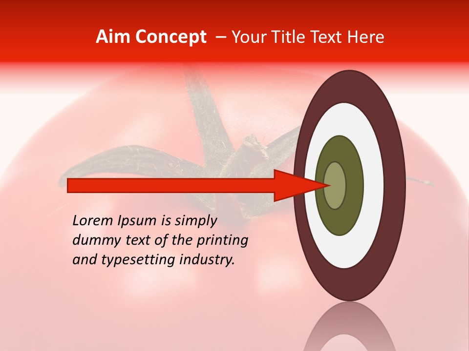 Healthy Leaf Red PowerPoint Template