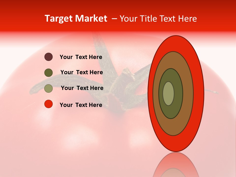 Healthy Leaf Red PowerPoint Template