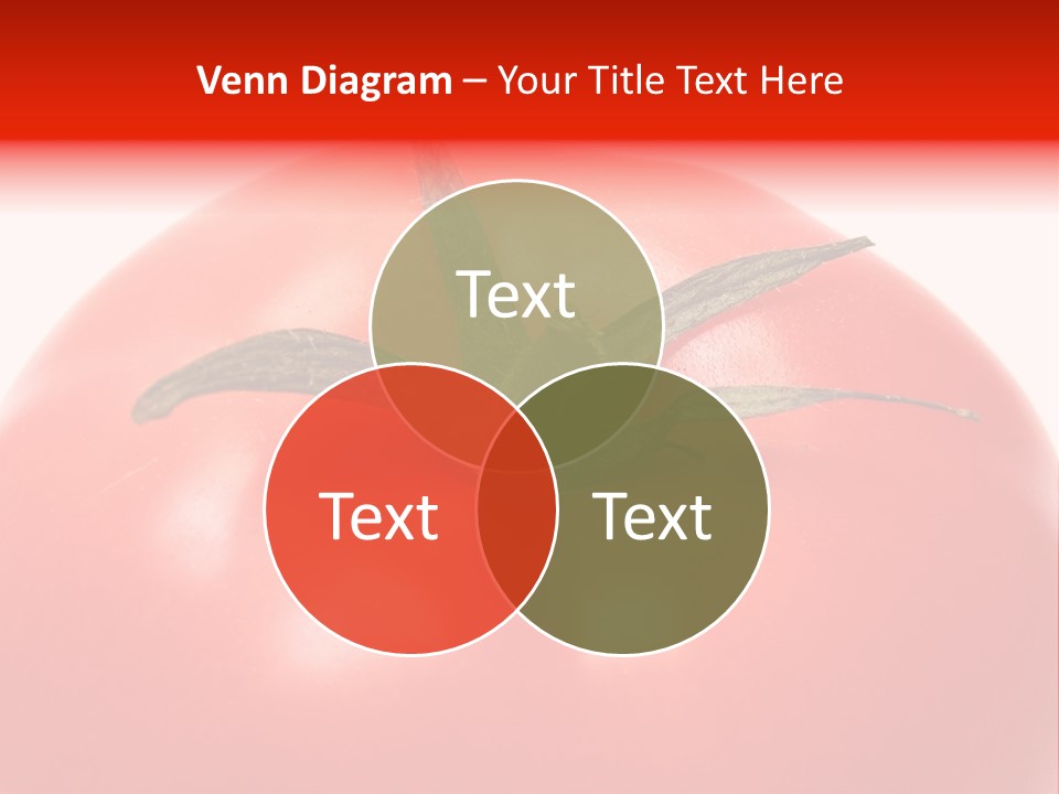Healthy Leaf Red PowerPoint Template