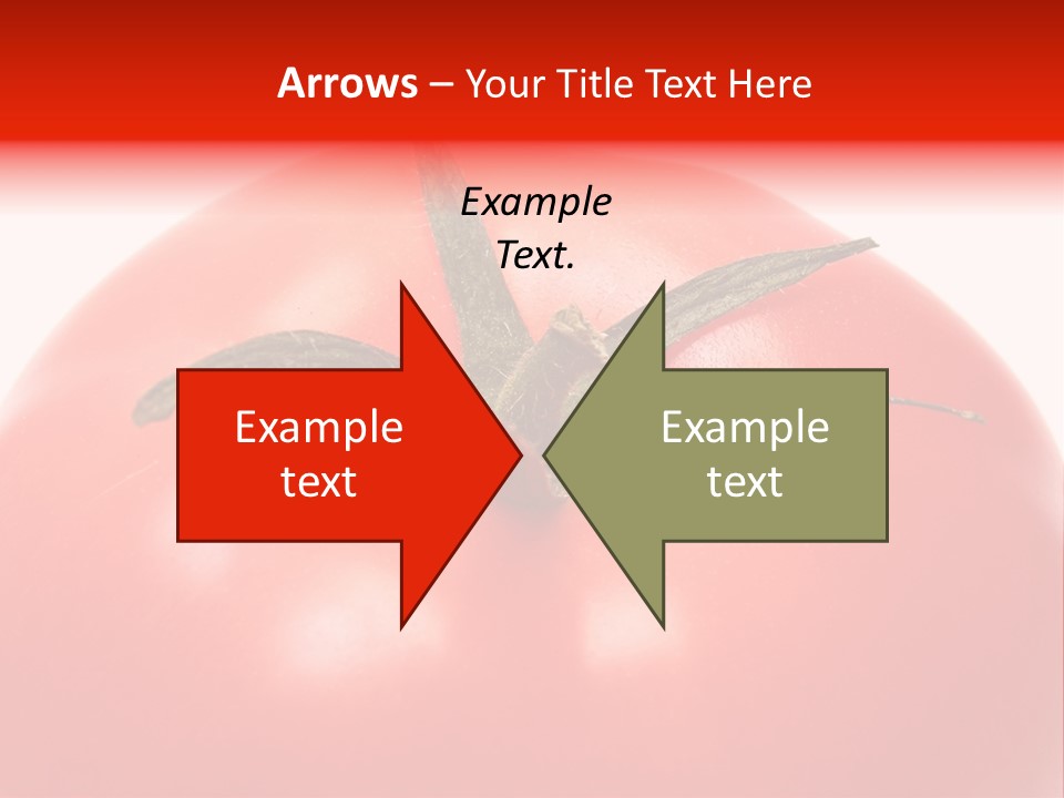 Healthy Leaf Red PowerPoint Template