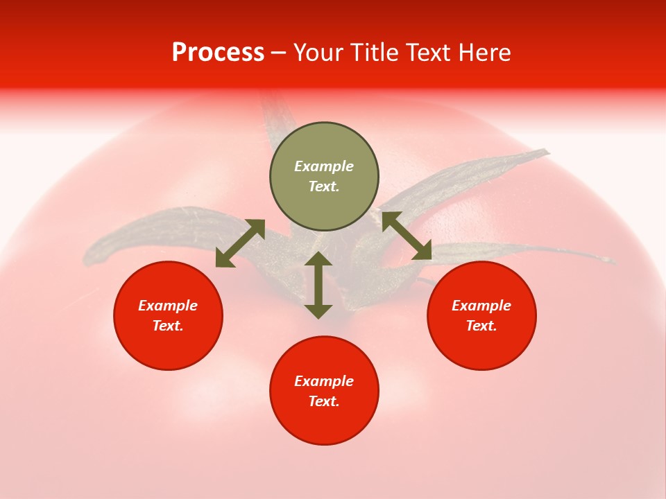 Healthy Leaf Red PowerPoint Template