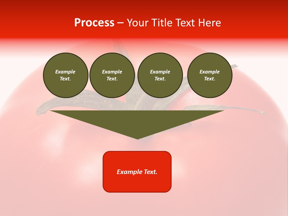 Healthy Leaf Red PowerPoint Template