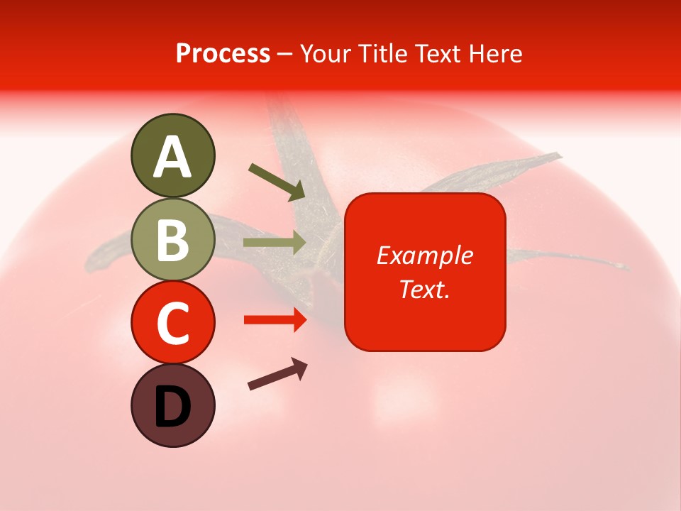 Healthy Leaf Red PowerPoint Template