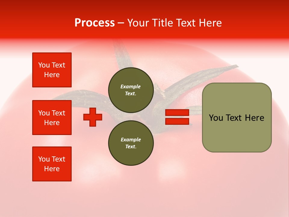 Healthy Leaf Red PowerPoint Template