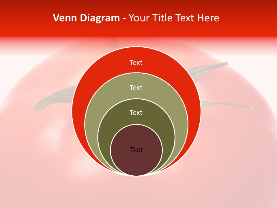 Healthy Leaf Red PowerPoint Template
