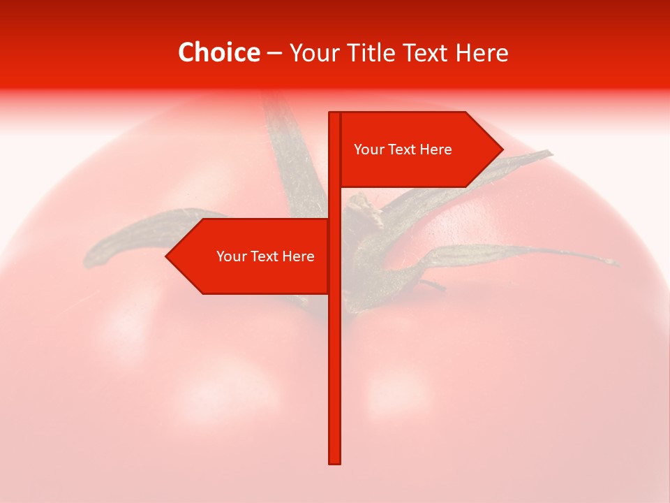 Healthy Leaf Red PowerPoint Template