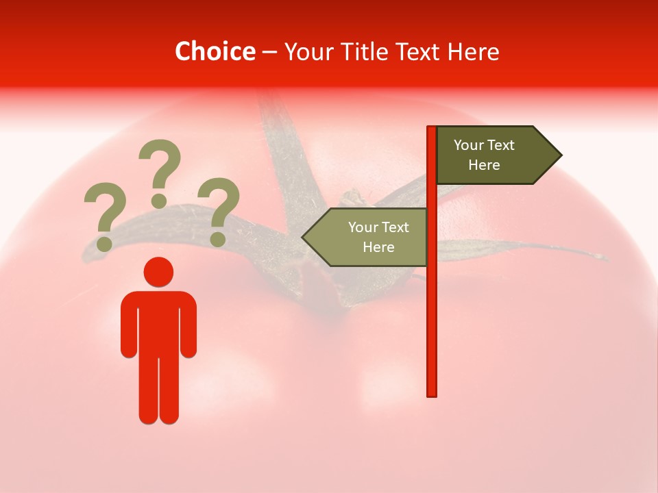 Healthy Leaf Red PowerPoint Template