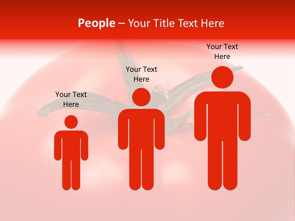 Healthy Leaf Red PowerPoint Template