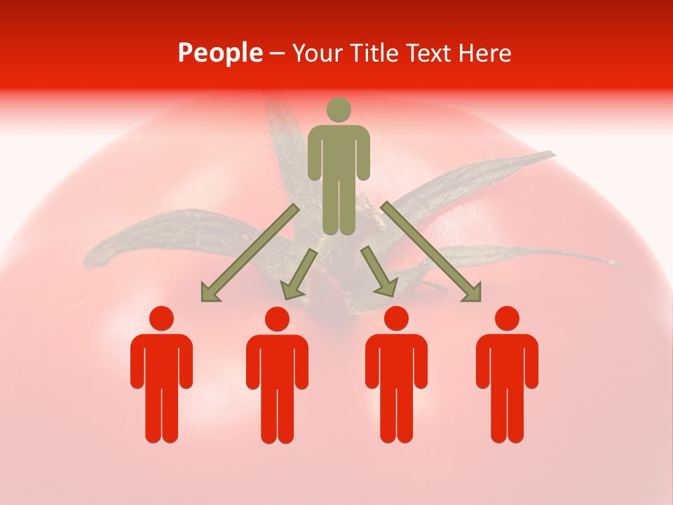 Healthy Leaf Red PowerPoint Template