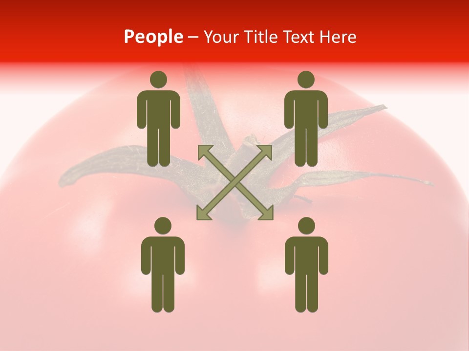 Healthy Leaf Red PowerPoint Template