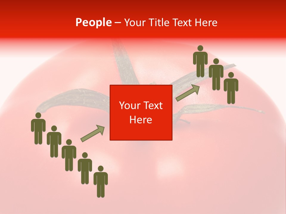 Healthy Leaf Red PowerPoint Template