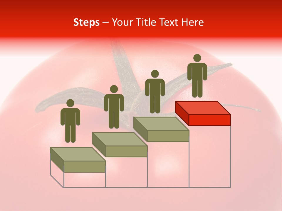 Healthy Leaf Red PowerPoint Template