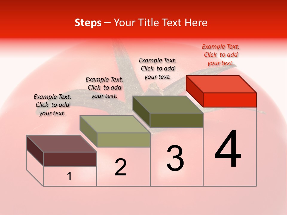 Healthy Leaf Red PowerPoint Template