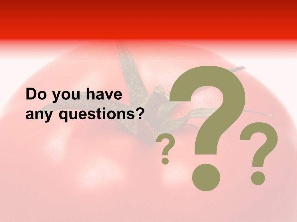 Healthy Leaf Red PowerPoint Template