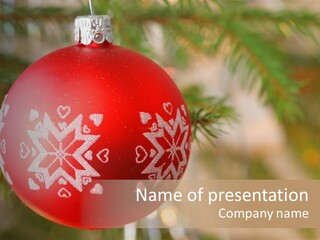 Gift Table Present PowerPoint Template