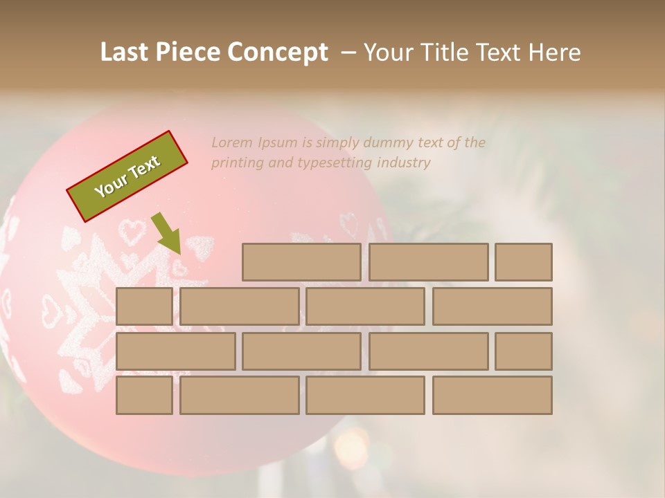 Gift Table Present PowerPoint Template