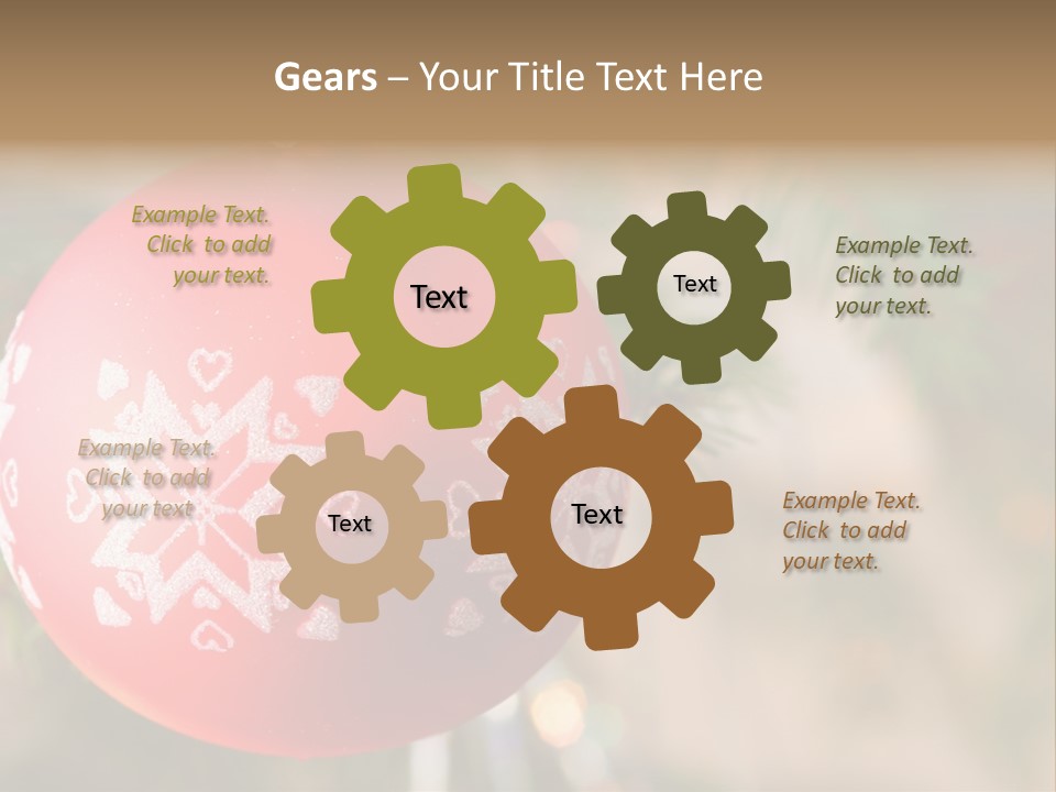 Gift Table Present PowerPoint Template