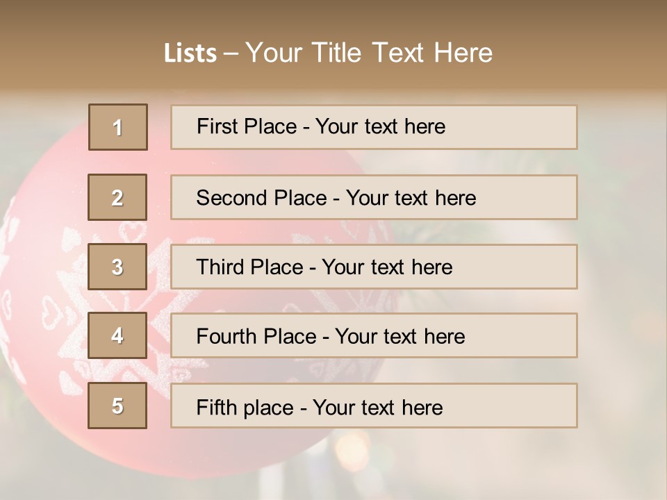 Gift Table Present PowerPoint Template