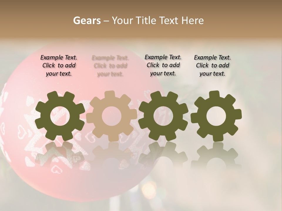 Gift Table Present PowerPoint Template
