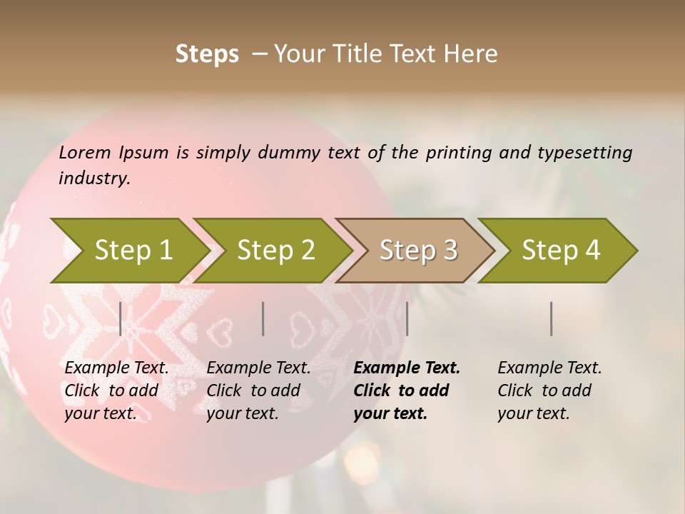 Gift Table Present PowerPoint Template