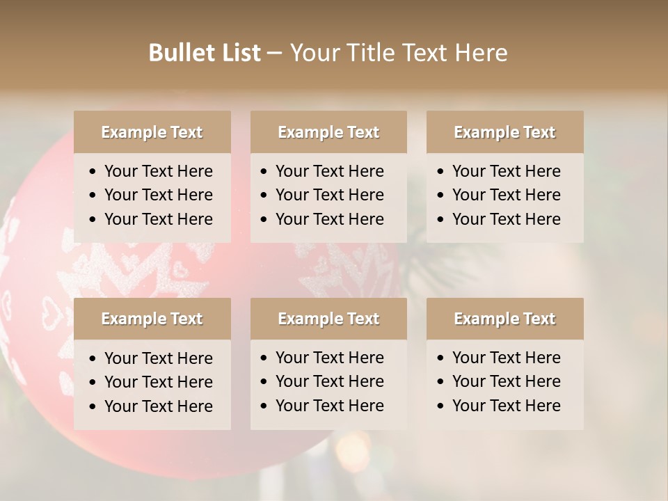 Gift Table Present PowerPoint Template