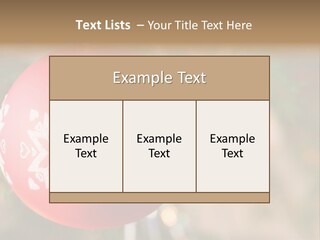 Gift Table Present PowerPoint Template