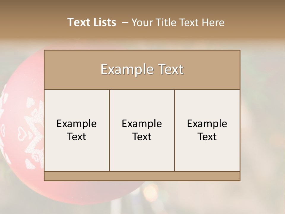 Gift Table Present PowerPoint Template