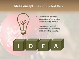 Gift Table Present PowerPoint Template