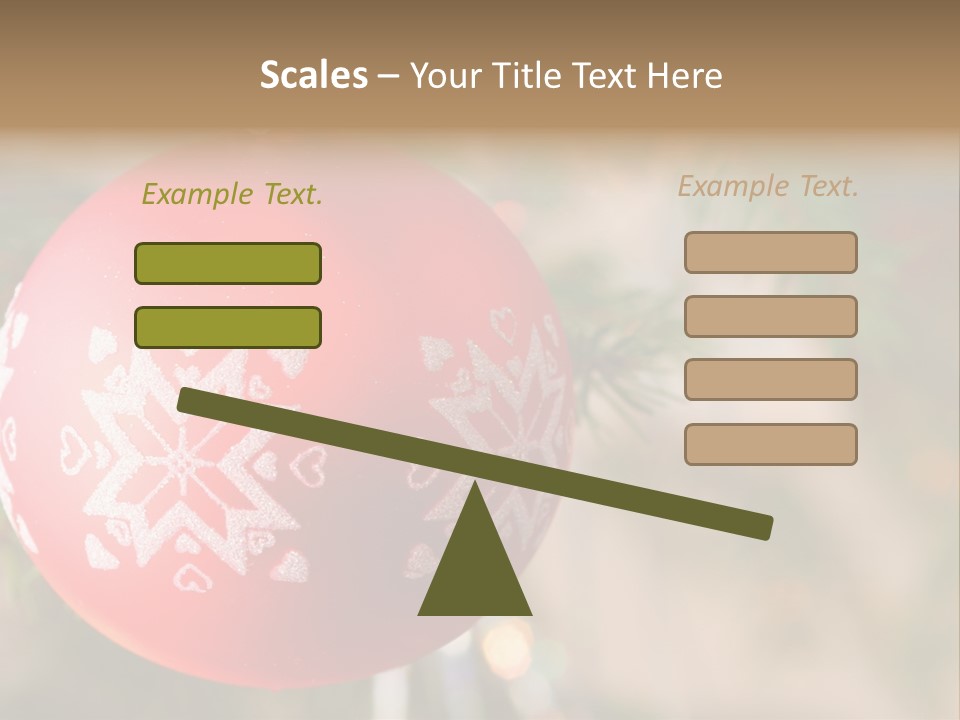 Gift Table Present PowerPoint Template