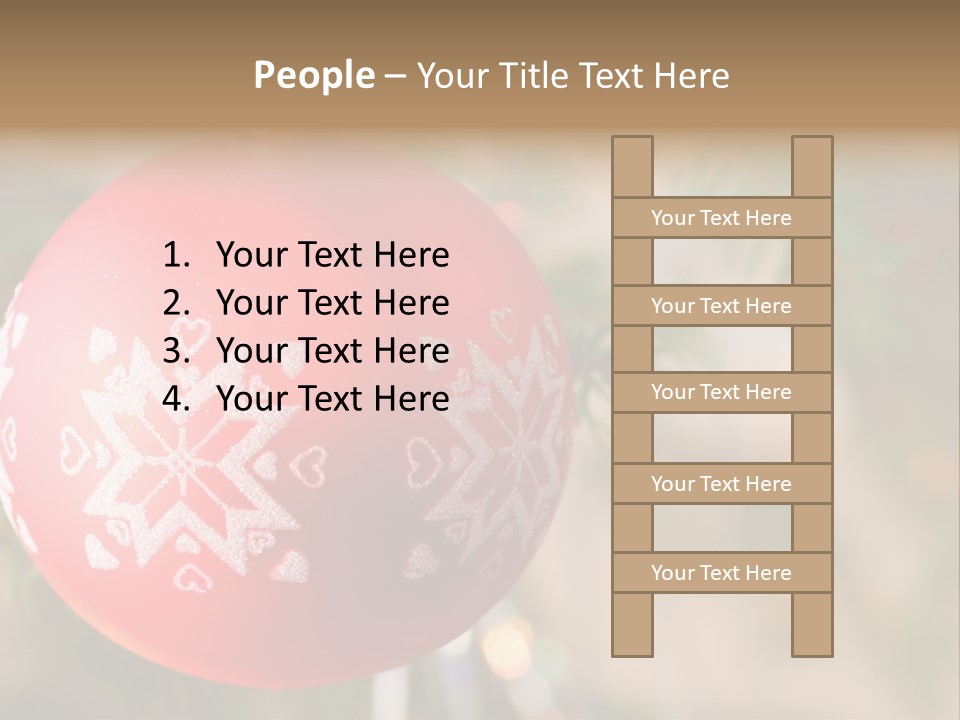 Gift Table Present PowerPoint Template