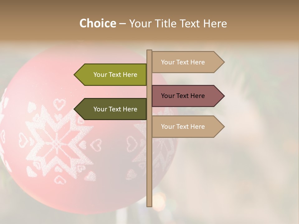 Gift Table Present PowerPoint Template