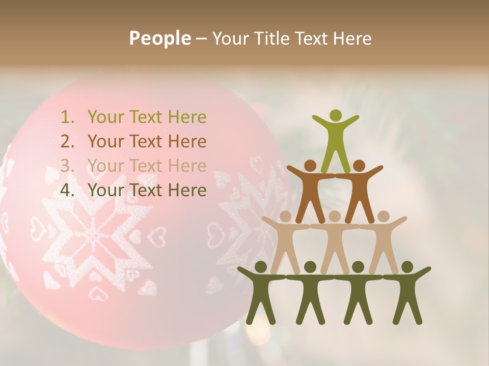 Gift Table Present PowerPoint Template