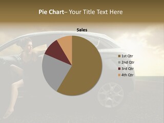 Sunset Open Person PowerPoint Template