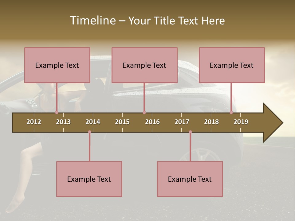 Sunset Open Person PowerPoint Template