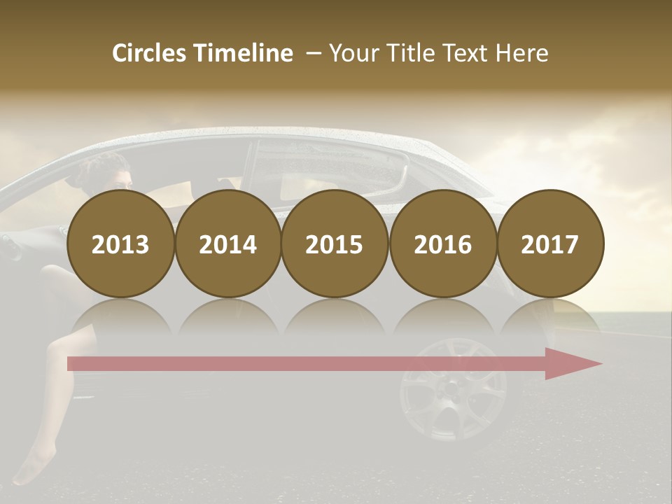 Sunset Open Person PowerPoint Template