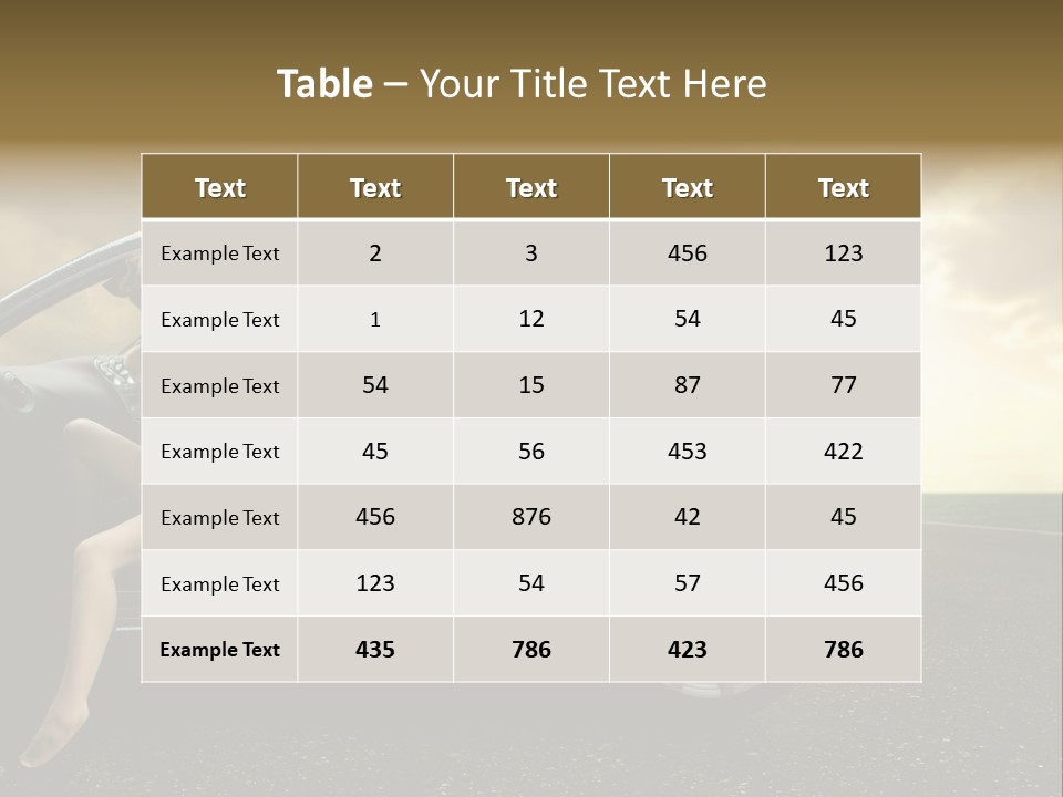 Sunset Open Person PowerPoint Template
