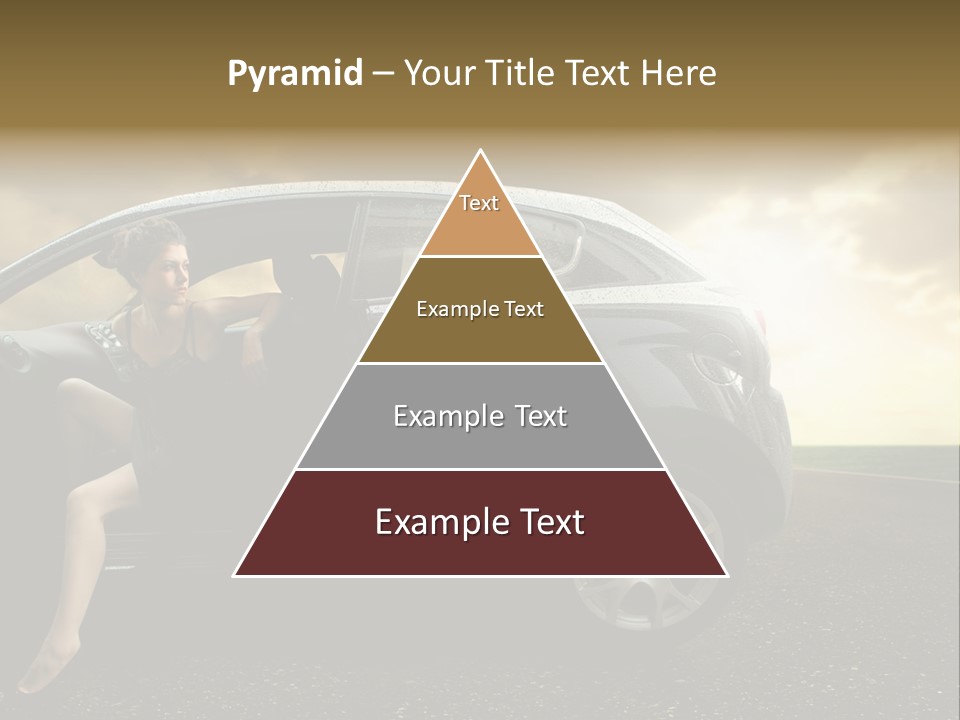 Sunset Open Person PowerPoint Template